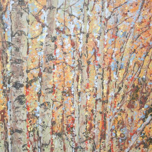 Latex Enamel Painting on Gallery Wrapped Canvas by Fort Collins, Colorado Artist Lisa Cameron Russell